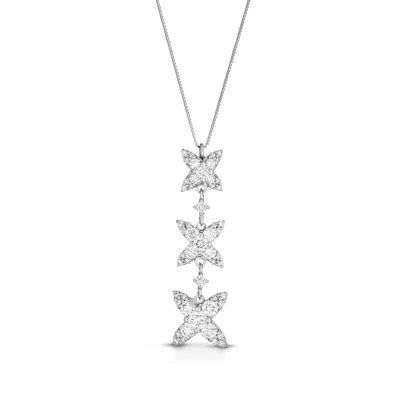 White gold pendant with marquise diamonds