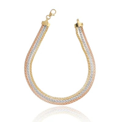 18kt gold bracelet with Korean knot design
