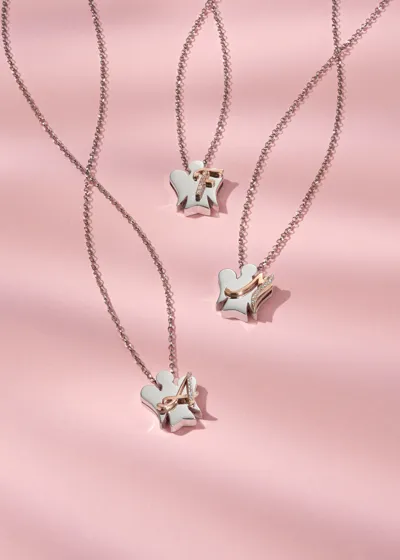 Alfabeto degli Angeli necklaces in 925 sterling silver with zircons