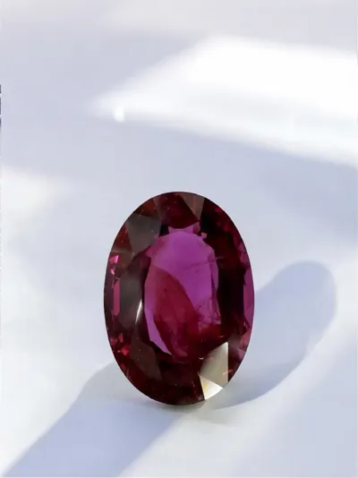 Oval Siam ruby