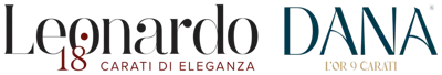 Logos of Leonardo 18 Carati and Dana L’Or 9 Carati